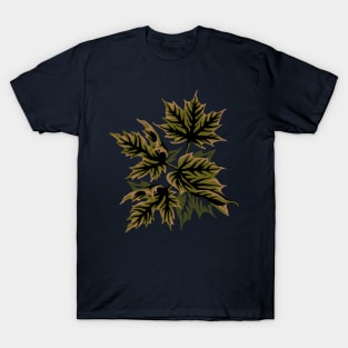 Leaves - Dull Green T-Shirt